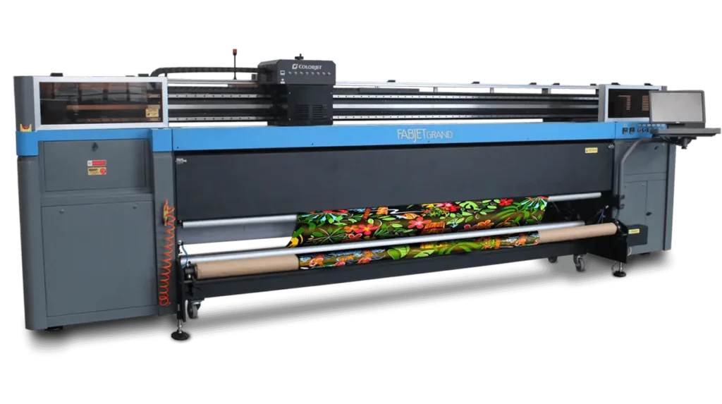 FABJET GRAND: A versatile direct-to-fabric printing solution for short-run and customized designs.