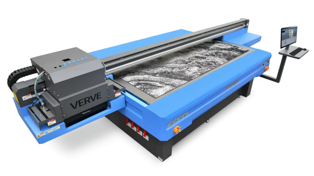 Colorjet – Verve LED: Unlock new print business opportunities with the True Flatbed LED UV printer, Colorjet’s VERVE LED.